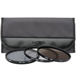 HOYA sada filtrů UV(C) + PL-C + ND8x 55 mm (Hoya Filter Kit II)